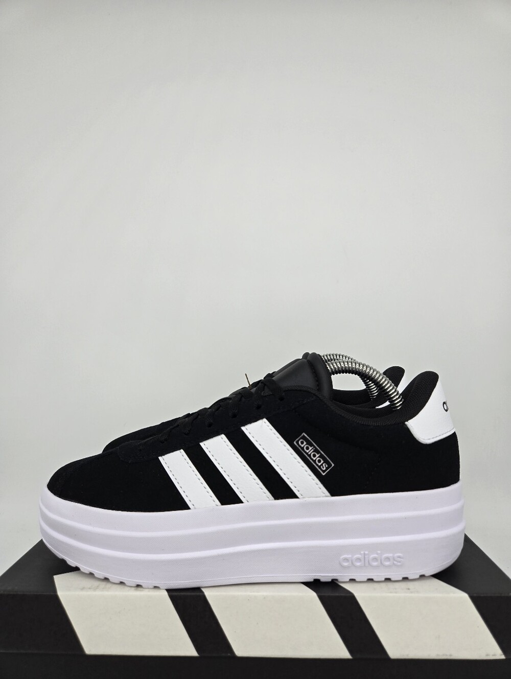 adidas Women's Vl Court Bold IH4777 Core Black Cloud White Shoes Size 7
